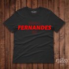 Man United Bruno Fernandes Football T-Shirt Men Women's Kid's Black White NEW