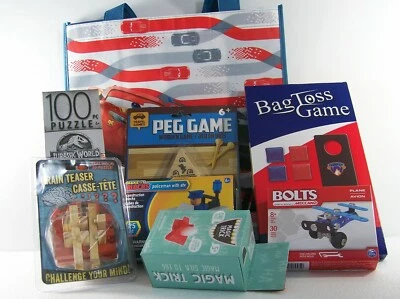 Brain Teaser Bag Toss Puzzle Building Sets Magic Trick Wood Game + Bag FREE SHIP - Image 1 of 4