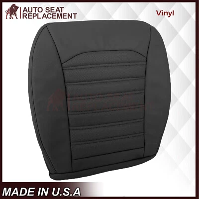 For 2013 - 2017 Ford Fusion Black Synt. Leather Driver Side Bottom Seat Cover - Image 1 of 4