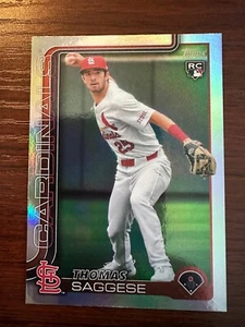 2025 Topps Series 2 #463 Thomas Saggese - Rainbow Foil- St. Louis Cardinals RC - Picture 1 of 1