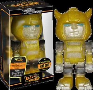 Hikari Transformers Bumblebee Clear Glitter Vinyl Figure - Picture 1 of 1