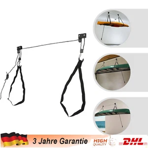 Universal Deckenlift Fahrradlift Kanu Kajak 57kg Fahrräder Halter Garage Leiter - Bild 1 von 21