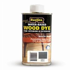 Rustins Grey Wood Dye 250ml Water Based Quick Drying Indoor or Outdoor Use