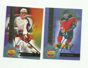 1994 signature Rookies Autograped Hockey 2 Card Lot - Quint & Podollan - Picture 1 of 2