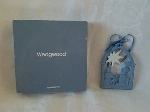 Wedgwood blau Jasperware Krippe Ornament mit Box - Bild 1 von 6