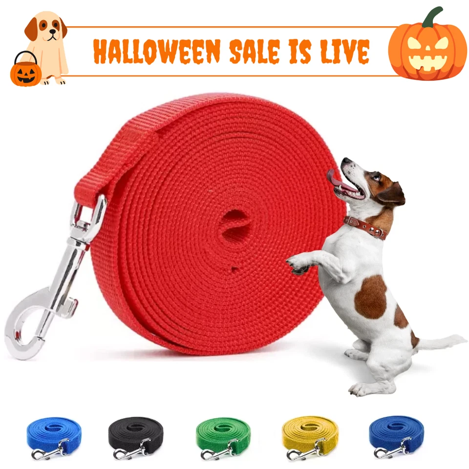 Pet Dog Training Lead 1.5M-30M Long Strong Tracking Leash Line Walking Recall UK - Image 1 of 4