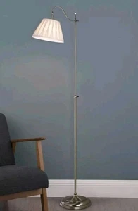 Suffolk Rise & Fall Floor Lamp with Pleated Shade - Picture 1 of 5