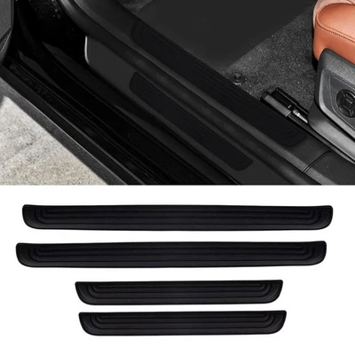 4x For Volkswagen Door Sill Protector Anti-Scratch Waterproof Rubber Edge Cover - Image 1 of 4