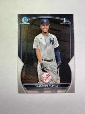 BRANDON MAYEA 2023 BOWMAN CHROME 1ST BASEBALL YANKEES - Image 1 of 2