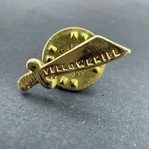 Cuchillo Cuchillo Cuchillo Amarillo Ciudad Tono Dorado Recuerdo Turístico Canadá Solapa Pin - Imagen 1 de 4