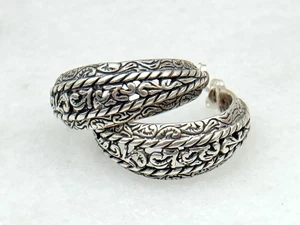 Vintage Carolyn Pollack Sterling Silber 925 Creolen - Bild 1 von 3