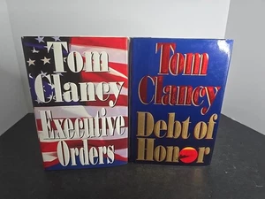 Tom Clancy 1st Ed Lot VG-LN Debt of Honor & Executive Orders HC DJ Bundle - Picture 1 of 15