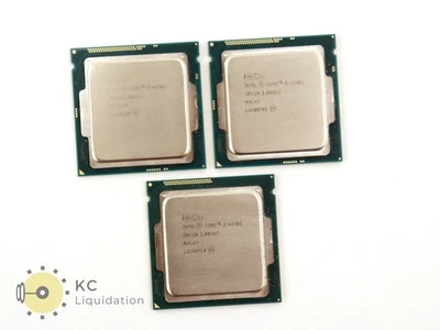 Lot 3x Intel Core i5-4590S Quad Core 3GHz 6MB SR1QN CPU Processor LGA1150 - Image 1 of 3