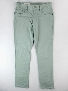 Onward Reserve Pants Mens 32x34 Green Slim Straight Chino Stretch Preppy - Picture 1 of 17