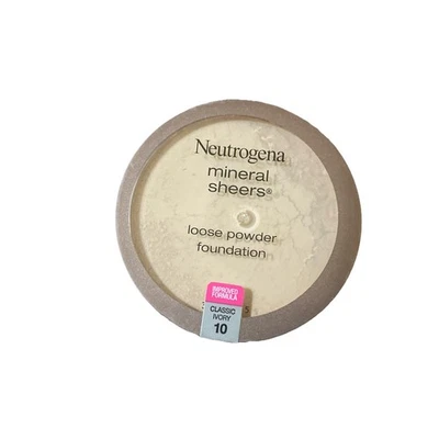 Neutrogena Mineral Sheers Loose Powder Foundation #10 Classic Ivory   SEALED - Image 1 of 2