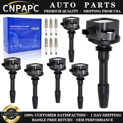 Bobinas de encendido y bujías de iridio 6 piezas para Ford Transit-150 3,5 L 2020-2021 Foto 1 de 4