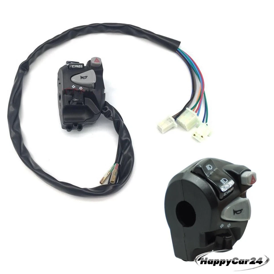 Motorcycle Handlebar Switch Control For Horn Turn Signal Lo/Hi Beam Headlight - Изображение 1 из 4