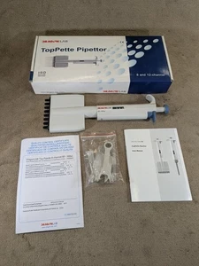 DragonLab 50-300 uL TopPette 8-Kanal einstellbares Volumen mechanischer Pipettierer - Bild 1 von 24
