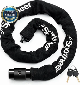 Heavy-Duty 8mm Chain Lock with 2 Keys – 3.2ftLock for Bicycles, Motorbikes& More - Picture 1 of 9