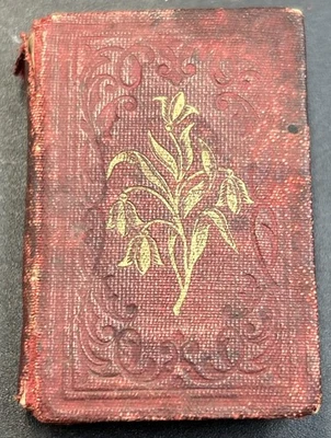 Antique 1840s-80s Dew Drops Daily Bible Verse Miniature Book - Image 1 of 4