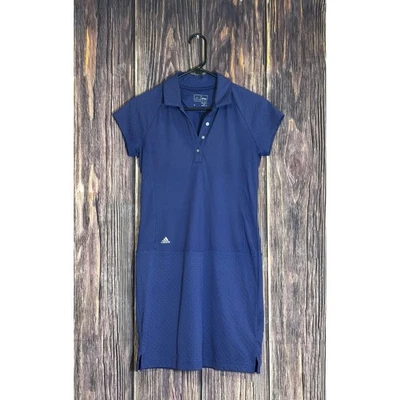Adidas гольф Rangerwear платье женщин размер 2 темно-синий Athletic поло без рукавов - Изображение 1 из 4
