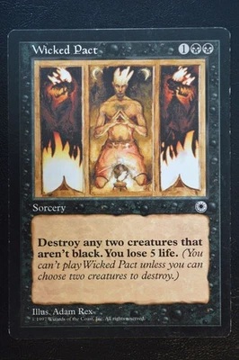 Magic The Gathering MTG WICKED PACT Portal LP Lightly Played - Image 1 of 2