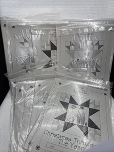 Weihnachten durch das Jahr Quilt Block des Monats Muster 12er Set - Bild 1 von 8