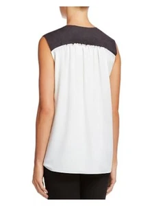 BAILEY44 Womens White Sleeveless V Neck Hi-Lo Top Size: M - Picture 1 of 3