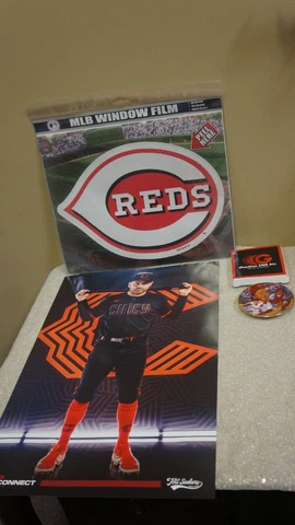 CINCINNATI REDS LOT-JOEY VOTTO CINCY CONNECT POSTER SGA 7/2/23-JOHNNY BENCH PLAT Cover