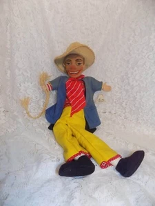 Vintage German Cloth Doll Cowboy Else Hecht Hechtpuppe Doll - Picture 1 of 12