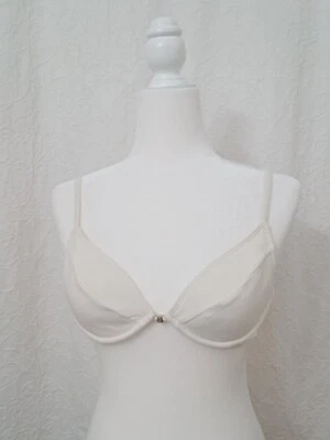 Top de biquíni branco vintage feminino tamanho pequeno - Imagem 1 de 4