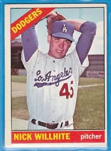 1966 Topps Baseball Card - #171 Nick Willhite - Los Angeles Dodgers - Picture 1 of 2