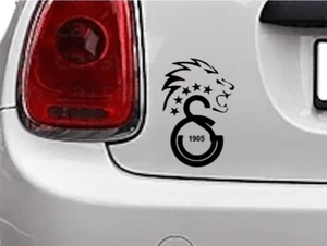 Galatasaray 5 Sterne Wappen Aufkleber Cimbom Arması Sticker Auto Motorrad - Picture 1 of 2