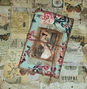 HANDMADE Book Art COLONIAL LADY Junk Journal Grimoire Diary Cosplay LARPing - Picture 1 of 11