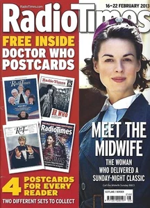 Radio Times Magazine Februar 2013, 8 Doctor Who Postkarten - Bild 1 von 2