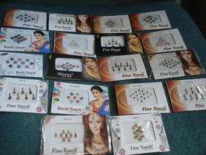 10er PACK SCHÖNE VERSCHIEDENE FORMEN & GRÖSSEN DESIGNER AUFKLEBER TATTOOS (BINDIS) USA - Bild 1 von 5