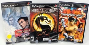 PS2 Fighting Game Lot - 3 Video Games Including SEALED Mortal Kombat Deception - Picture 1 of 13