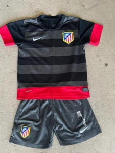 YOUTH used condition NIKE UNIFORM ATLETICO DE MADRID #4 gray and red size 22 - Picture 1 of 2