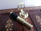 Antique Brass Telescope Leather Grip Brass Sundial Compass Maritime Gift