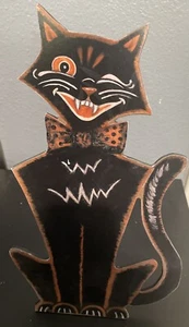 Bethany Lowe Bonnie Barrett Halloween Retro schwarze Katze Schnullerbrett—nicht mehr produziert - Bild 1 von 8