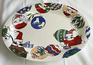 Cat-Lover Serving Platter Porta Portugal Feline Festivities Maret Ice Skating - Picture 1 of 13