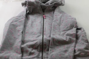 L.O.O.K. Girl's Soft & Lightweight Hoodie GREY Size 10 - Picture 1 of 5