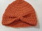 Hand Crochet Newborn Baby Girls Turban Hat