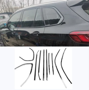 Para BMW X5 F15 2014-2018 Marco Moldura Ventana Acero Negro Tiras Borde Decoración - Imagen 1 de 6