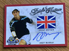 2018 Leaf Grand Slam Tennis Pride of the Nation Red Auto Card Andy Murray #1/3