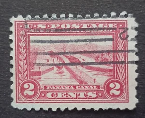 US 1913 Stamp Scott # 402 - 2¢ Panama Canal - carmine Perf. 10 Lot 68 - Picture 1 of 2
