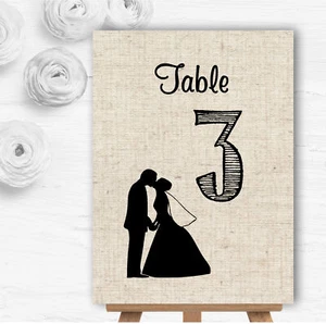 Cotton Chic Personalised Wedding Table Number Name Cards - Picture 1 of 1