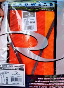 Radians orange Netz Hochsichtbarkeit Sicherheitsweste NSI ISEA Mitarbeiter Arbeiter laufen - Bild 1 von 2