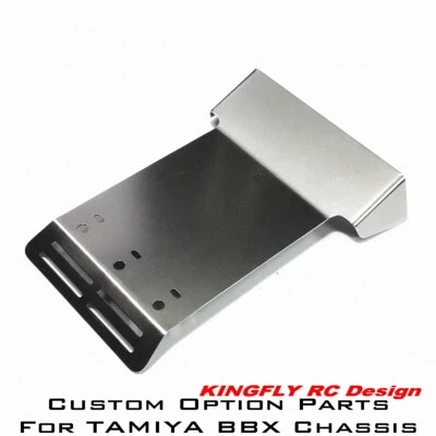 kingfly  Custom Stainless steel Roof Wing plate for TAMIYA BBX BB-01 Chassis - Image 1 of 4