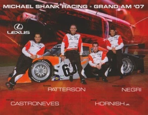 Michael Shank Racing #60 2007 Lexus DP Rolex 24 Grand Am postal Castroneves - Imagen 1 de 2
